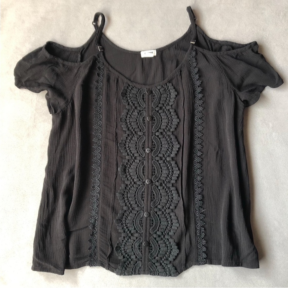 Garage ~ Cold Shoulder Thin Strap Top ~ Women’s Size XS